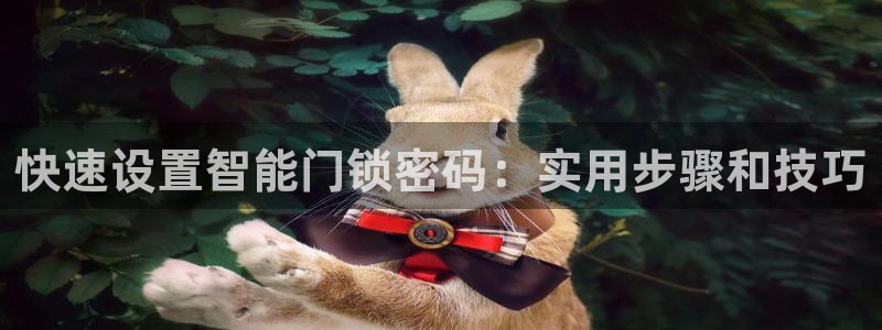 富联娱乐平台能挣到钱吗：快速设置智能门锁密码：实用步骤和技巧