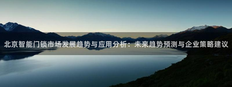 富联娱乐总代理怎么样：北京智能门锁市场发展趋势与应用分析：未
