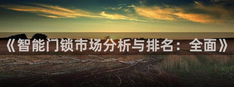 富联娱乐客户端下载不了：《智能门锁市场分析与排名：全面》