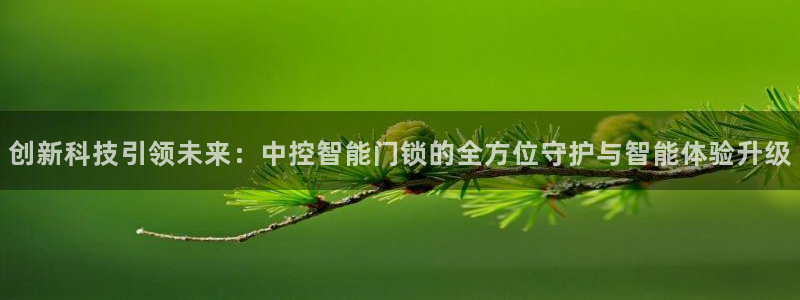富联娱乐主管减判官333OO：创新科技引领未来：中控智能门锁
