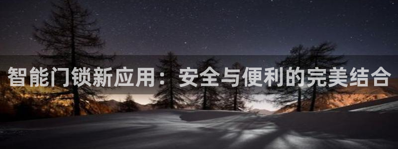 天富娱乐联772332：智能门锁新应用：安全与便利的完美结合