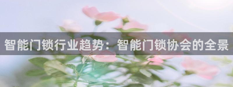 富联娱乐 找86555：智能门锁行业趋势：智能门锁协会的全景