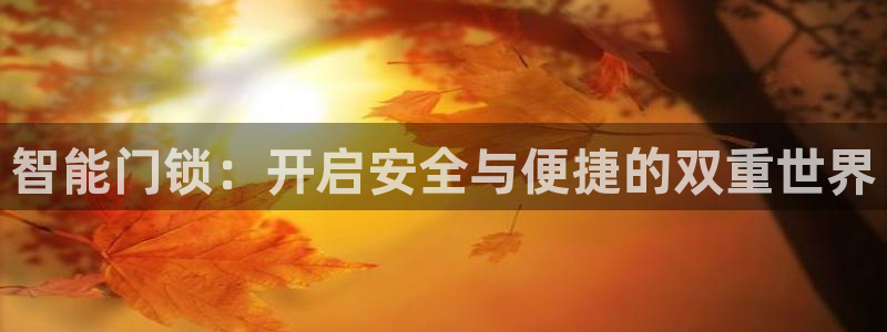 富联娱乐在线注册链接是什么意思：智能门锁：开启安全与便捷的双