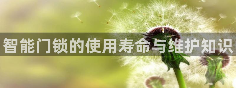 富联娱乐总代理电话号码：智能门锁的使用寿命与维护知识