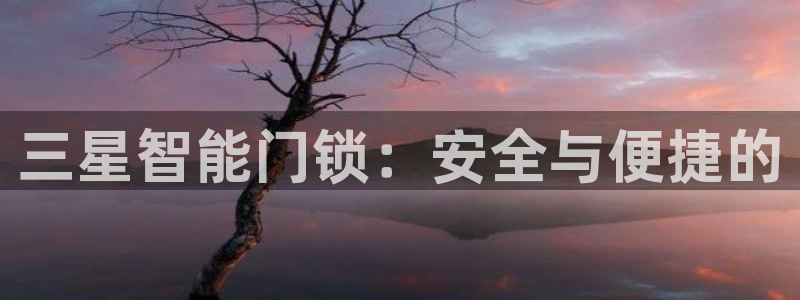 富联娱乐认定七八六：三星智能门锁：安全与便捷的