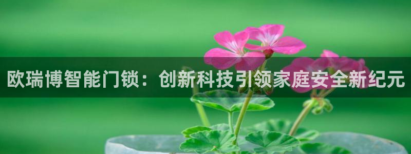 富联娱乐曼谷快三怎么样：欧瑞博智能门锁：创新科技引领家庭安全