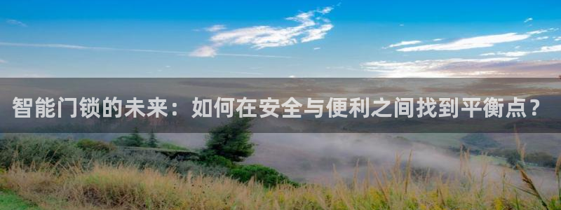 富联娱乐招商社判官333OO：智能门锁的未来：如何在安全与便